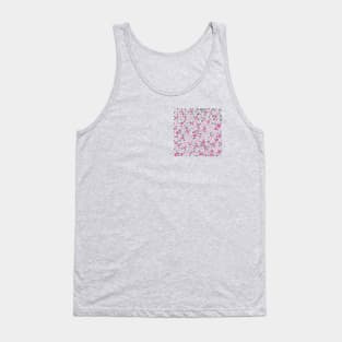 Broken Tiles Mosaic Pattern Cool Pink Color Background GC-120-2 Tank Top